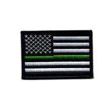 Low MOQ Personalized Flag Embroidery Woven Tag Custom Patches For  Bags